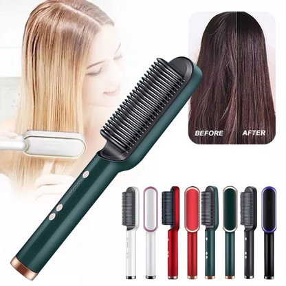 Bivolt 5 in 1 Straightening Brush - Smooths, Hydrates, Models, Aligns and Anti-Frizz